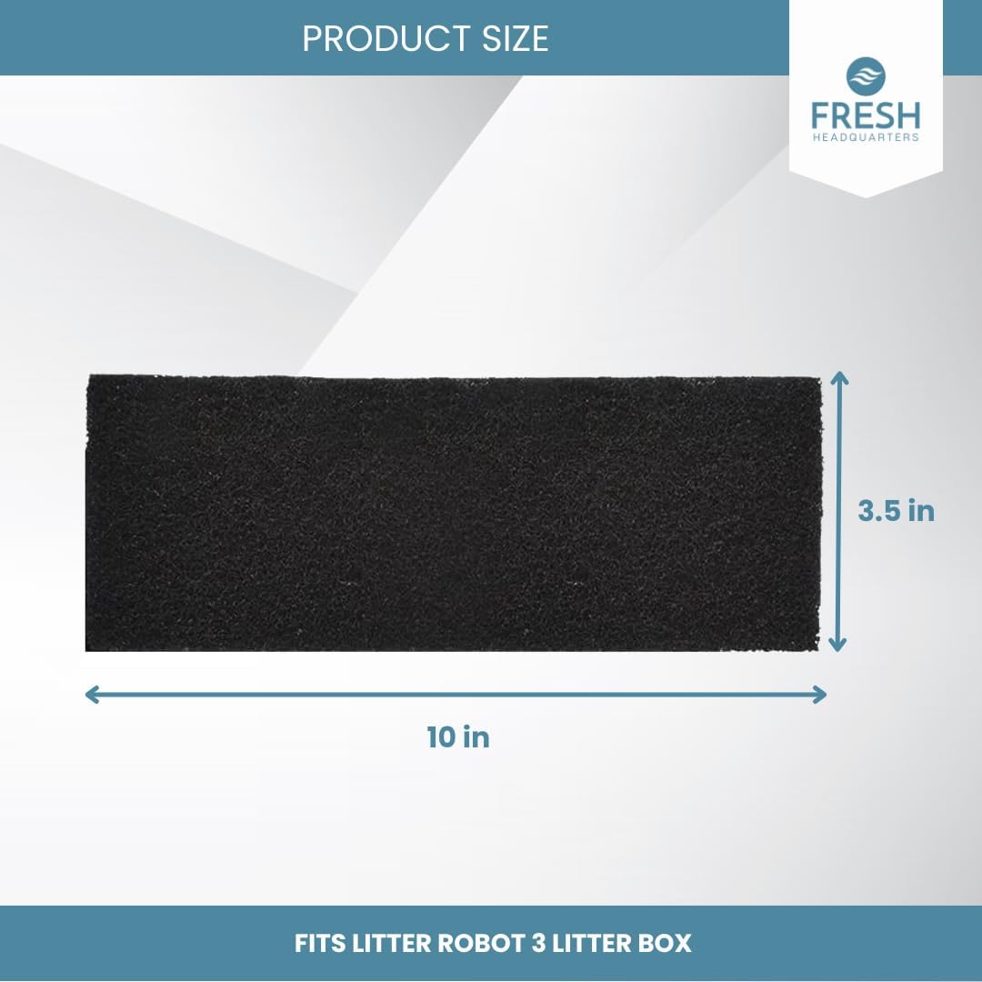 6-Pack Replacement Carbon Filter - Litter Robot 3