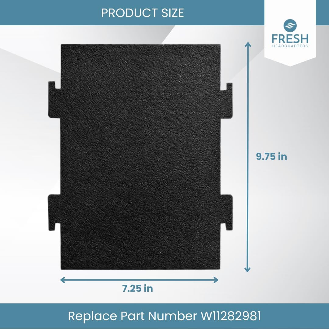 2 Pack Activated Charcoal Filters Compatible With Kitchen Aid and Whirlpool Over the Range Microwave Hood Models