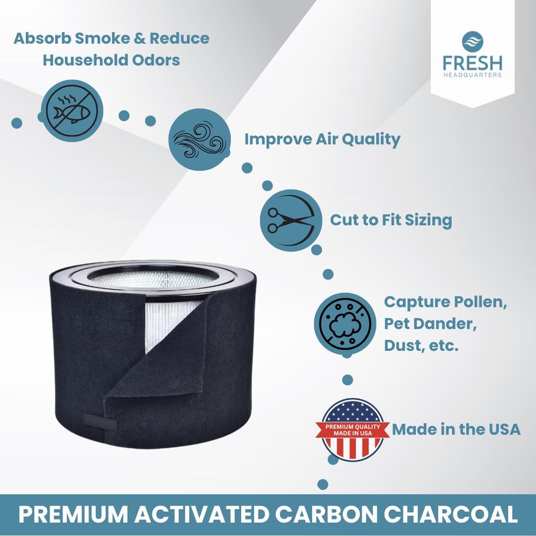 2 Pack Honeywell 50100, 50150, 50200, 50250, 50300 Compatible Air Purifier Pre-Filter
