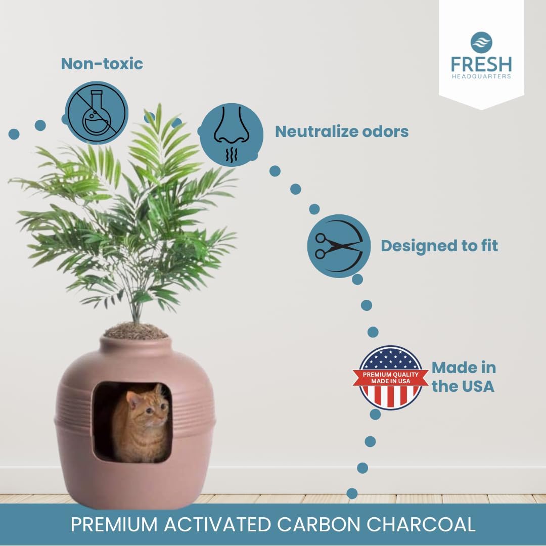 4-Pack Filter Replacements - Good Pet Stuff Hidden Cat Litter Planter