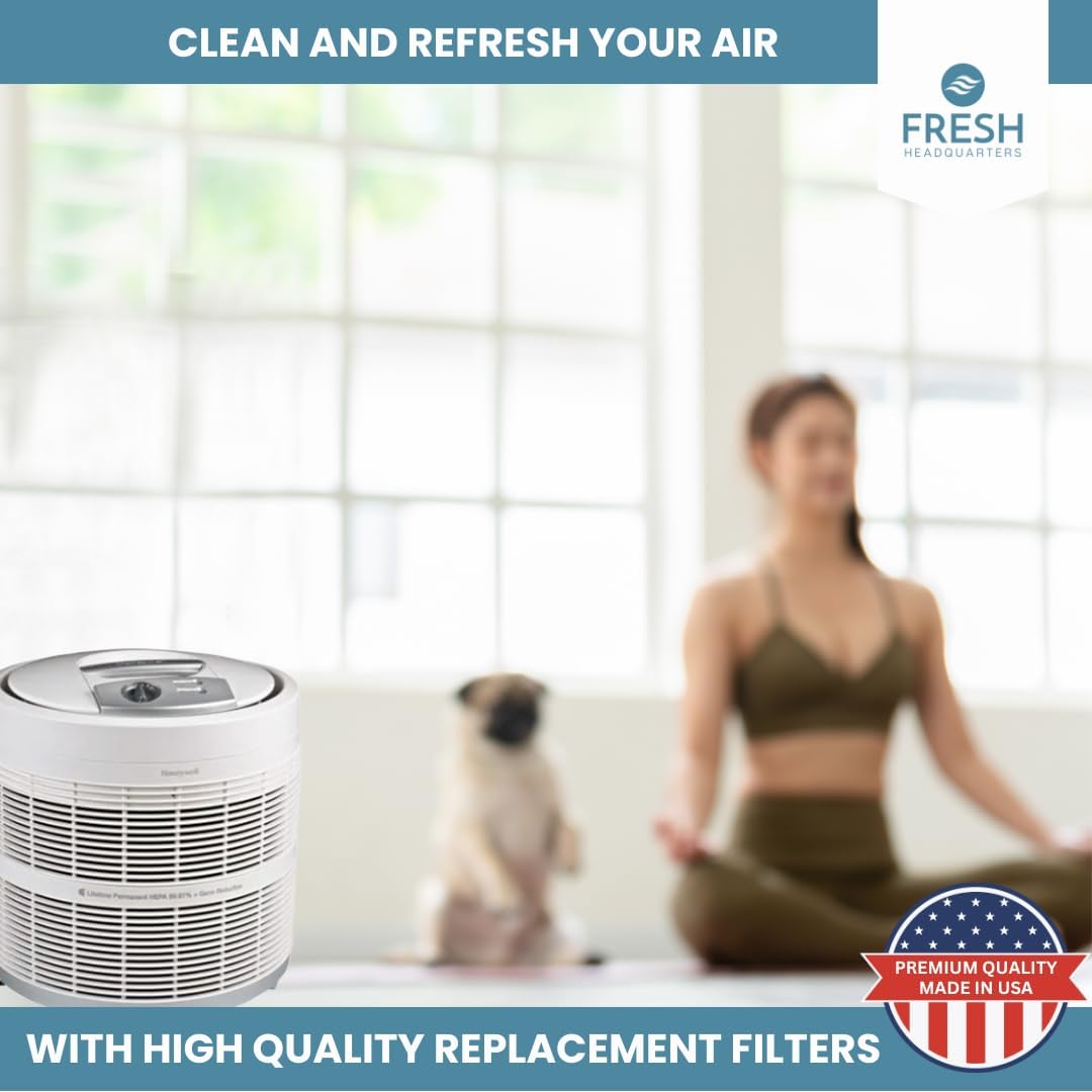 2 Pack Honeywell 50100, 50150, 50200, 50250, 50300 Compatible Air Purifier Pre-Filter