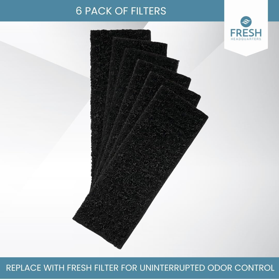 6-Pack Replacement Carbon Filter - Litter Robot 3