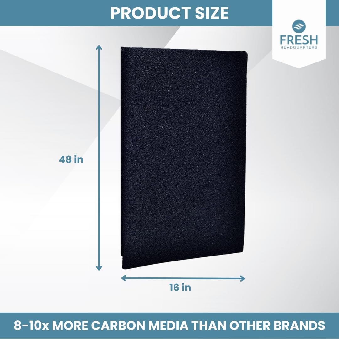 2-Pack Cut to Fit Filter Material – Activated Carbon Fiber Cloth for Air Purifier