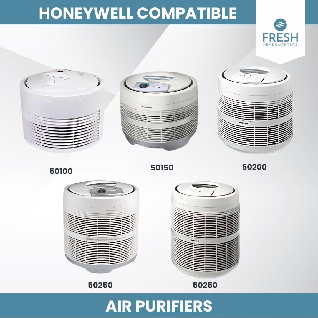 2 Pack Honeywell 50100, 50150, 50200, 50250, 50300 Compatible Air Purifier Pre-Filter