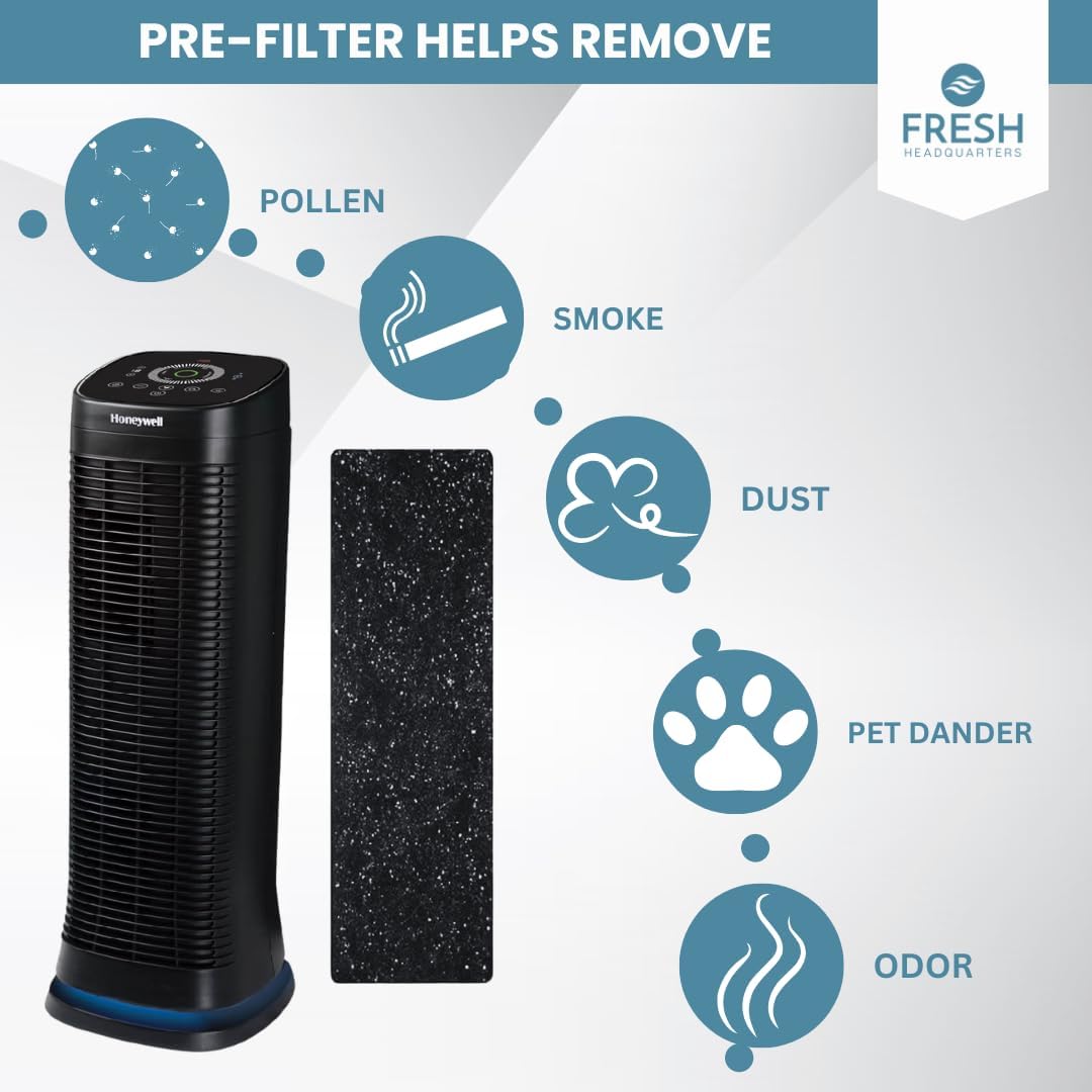 6 Pack Pre-Filter Compatible With Honeywell Air Genius 3, 4, 5, 6 Air Purifiers