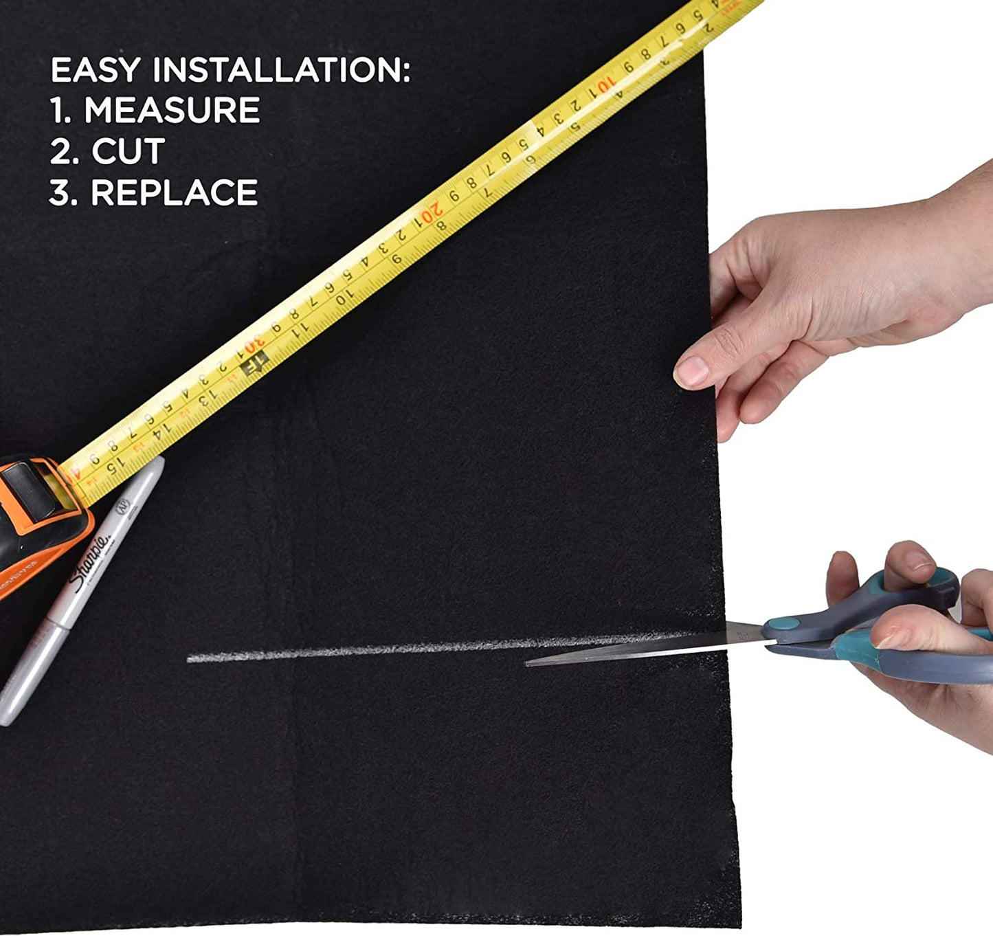 Cut to Fit Carbon Pad Pre Filter Roll for Air Purifier Furnace & Air Conditioner