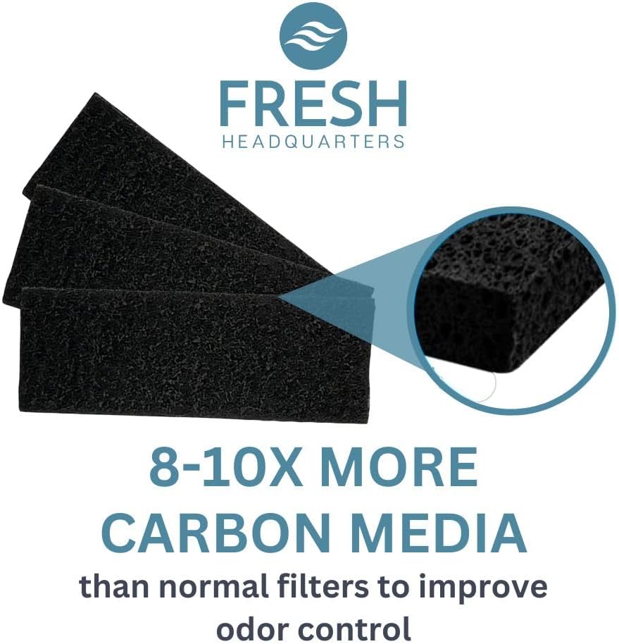 Extra Thick 1/2" Cut To Fit Universal Activated Carbon Filter Charcoal Air Filter Sheet 16x50''
