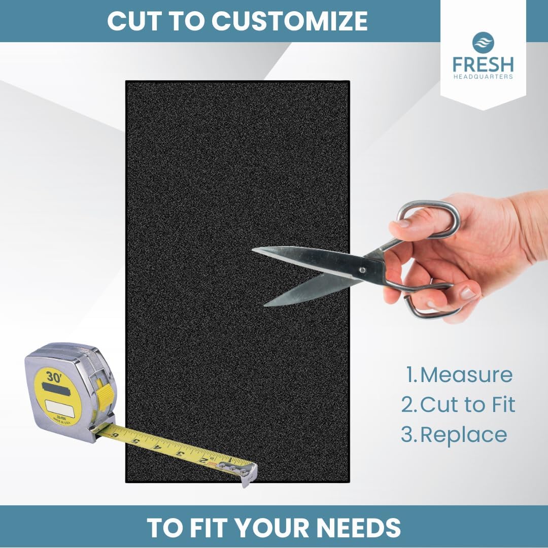 2-Pack Cut to Fit Filter Material – Activated Carbon Fiber Cloth for Air Purifier