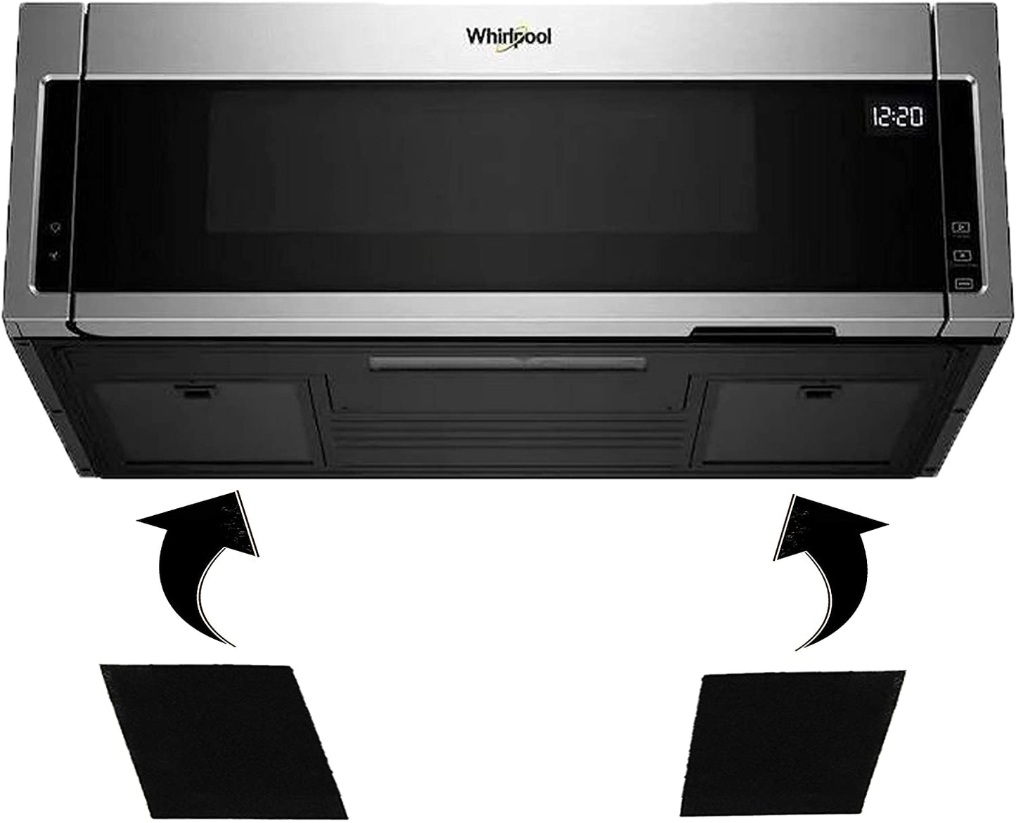 2-Pack Replacement Filter - Whirlpool Low Profile Microwave & Hood Vent