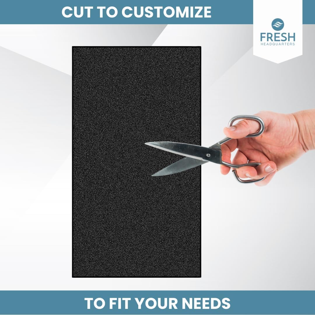 Extra Thick 1/2" Cut To Fit Universal Activated Carbon Filter Charcoal Air Filter Sheet 16x50''