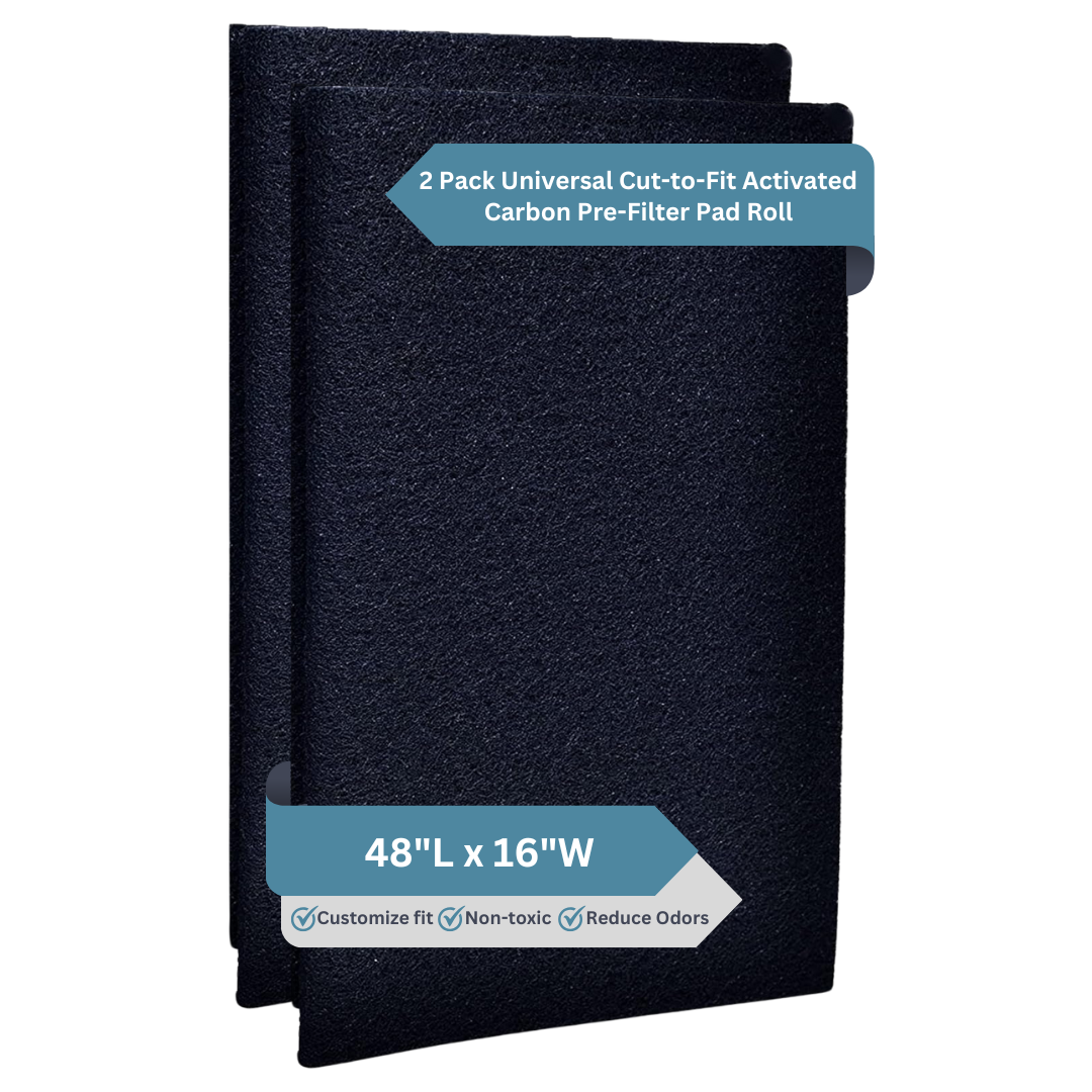 2-Pack Cut to Fit Filter Material – Activated Carbon Fiber Cloth for Air Purifier