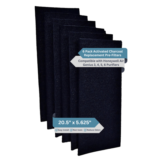 6 Pack Pre-Filter Compatible With Honeywell Air Genius 3, 4, 5, 6 Air Purifiers