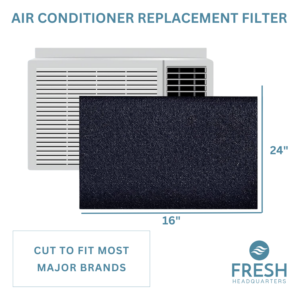 Window Air Conditioner Replacement Filter - Cut-to-Fit Universal Sizing