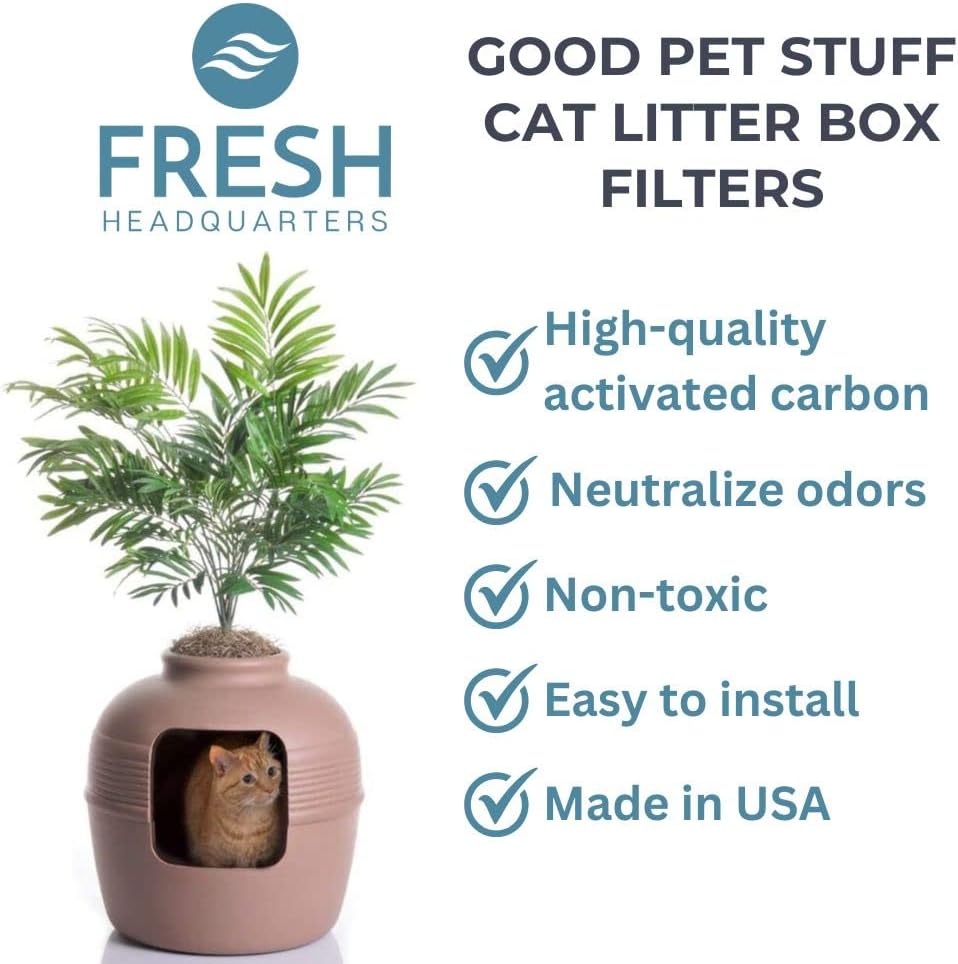 4-Pack Filter Replacements - Good Pet Stuff Hidden Cat Litter Planter