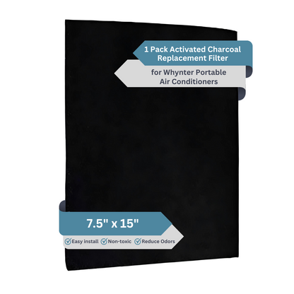 Activated Carbon Replacement Filter Compatible With Whynter Portable Air Conditioner Models ARC-14S, ARC-14SH & ARC-141BG (ARC-CF-14S)