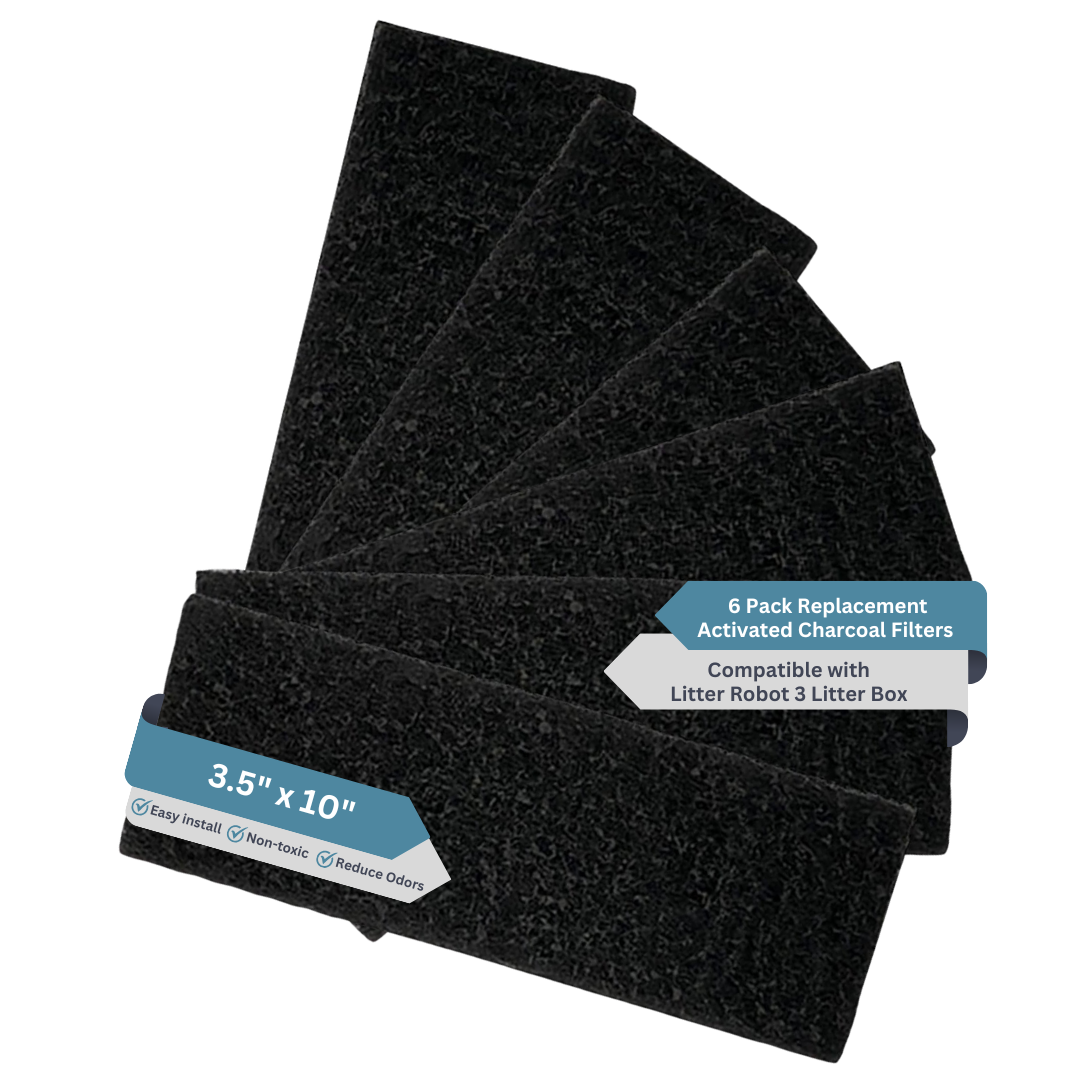 6-Pack Replacement Carbon Filter - Litter Robot 3