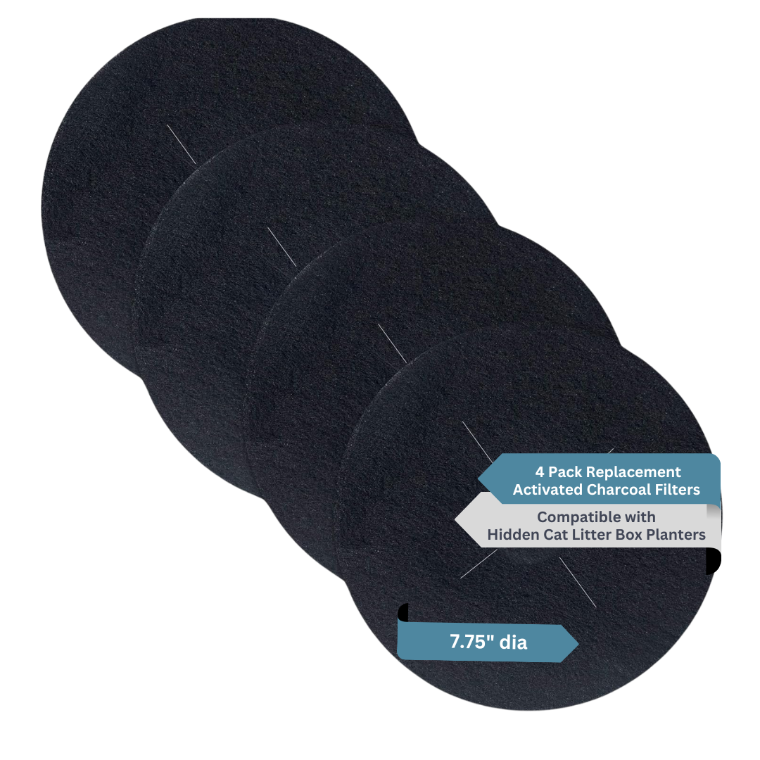 4-Pack Filter Replacements - Good Pet Stuff Hidden Cat Litter Planter